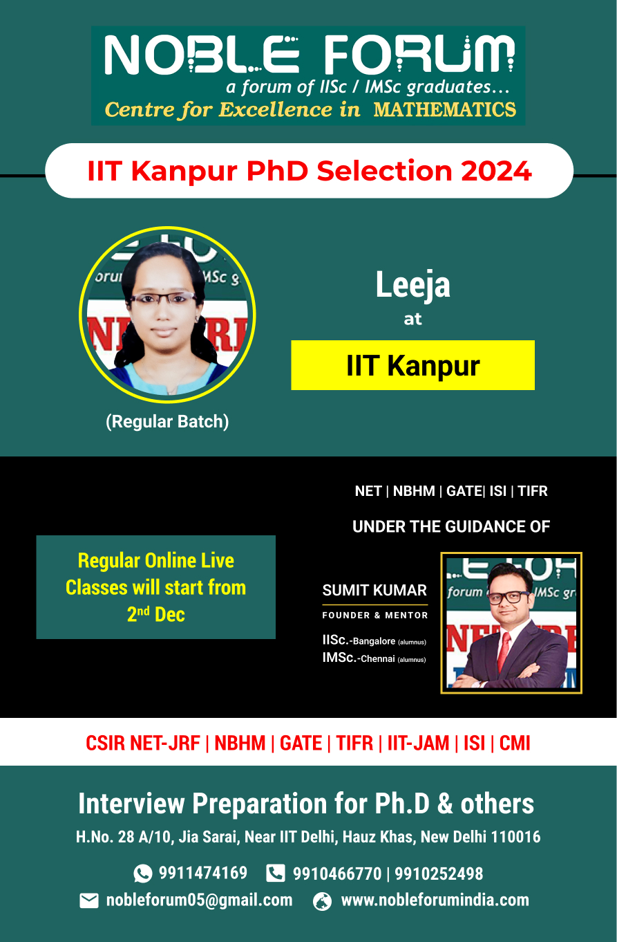 Leeja-IIT Kanpur PhD Selection 2024